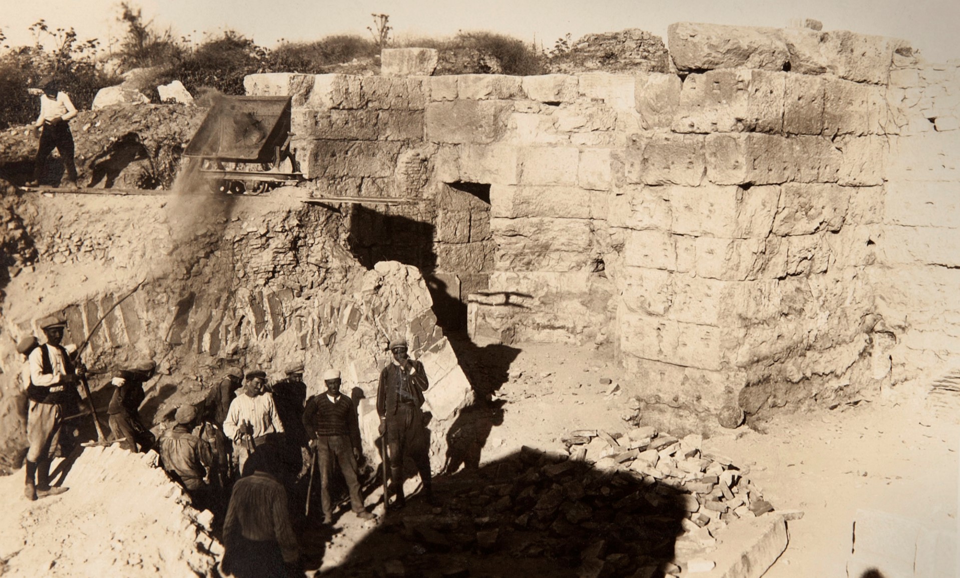 A scene from the Ephesus excavation